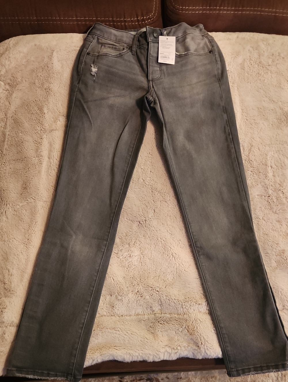 Sonoma Women's Straight-Leg Grey Wash Jeans